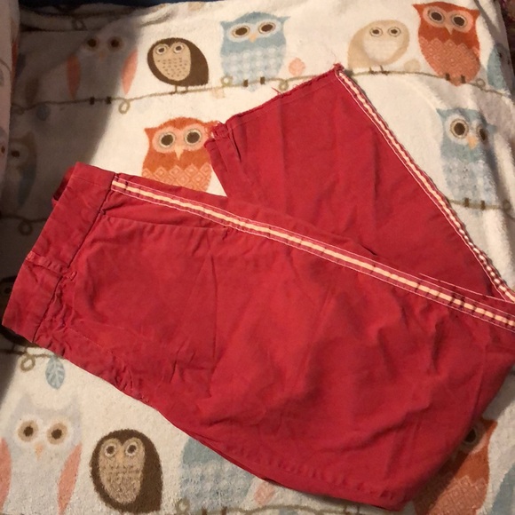 Nili Lotan Red pants Pinstripe Size 4 - Picture 4 of 8